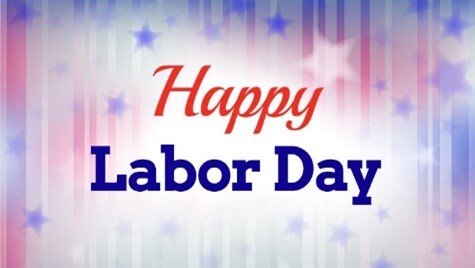 Happy Labor Day star background
