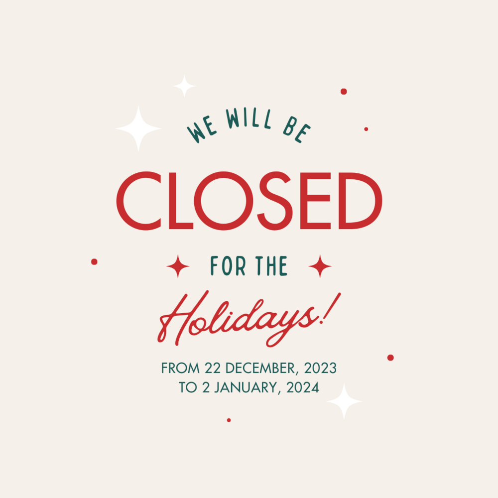 Closed for the Holidays